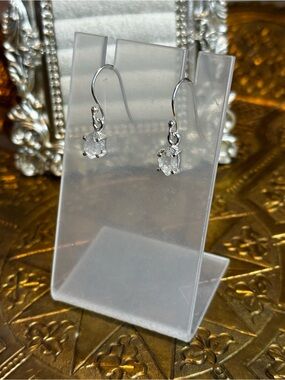 Herkimer Diamond Sterling Silver S925 Dangle Earrings